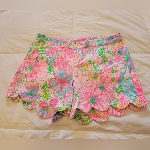 Lilly Pulitzer Stretch Buttercup Shorts Multi Paradise Found 8